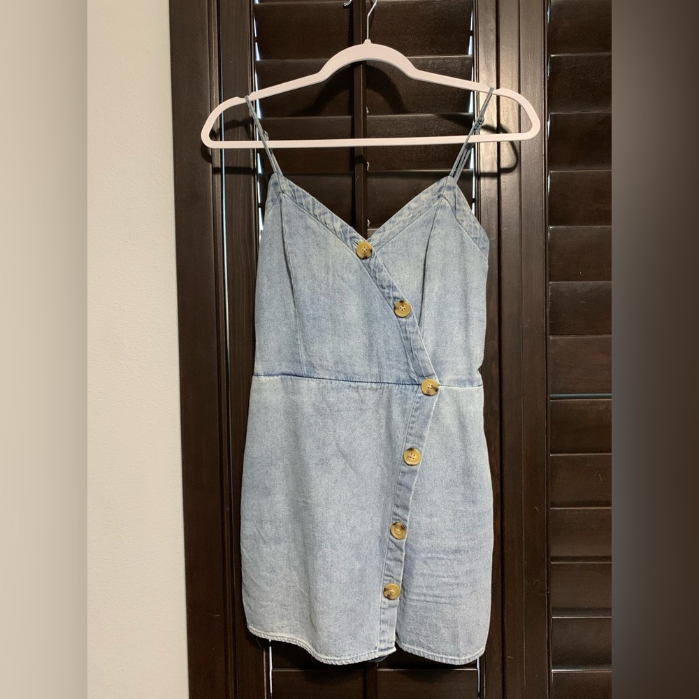 Denim Romper